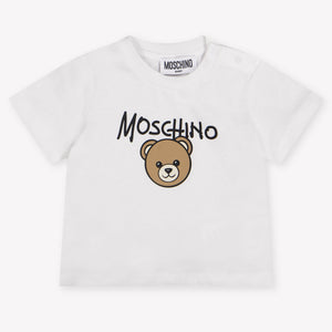 Moschino Baby Unisex T-Shirt In Wit
