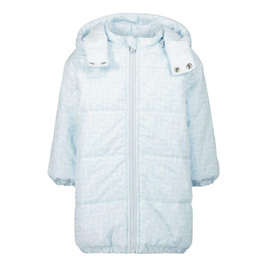 Fendi Baby Unisex Jacket Light Blue