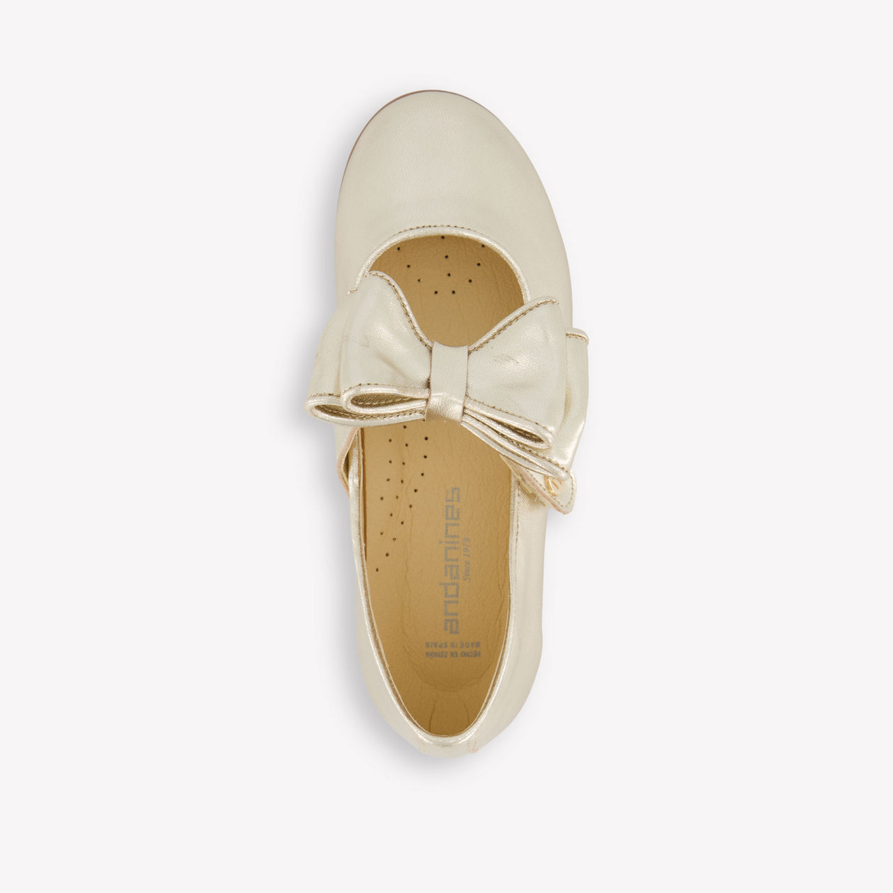 Andanines Girls Shoes In Gold