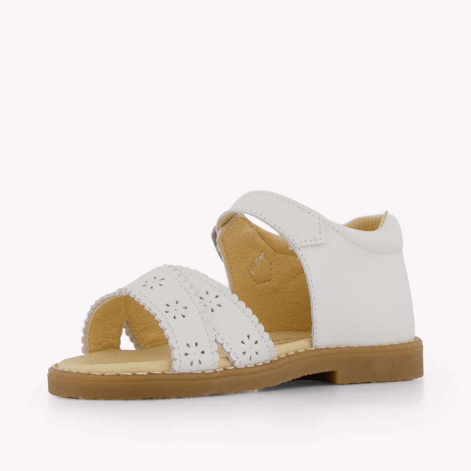 Andanines Girls Sandals In White