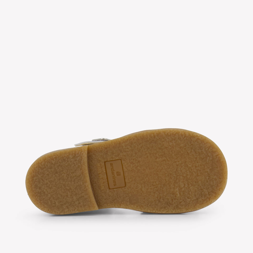 Andanines Girls Sandals In White