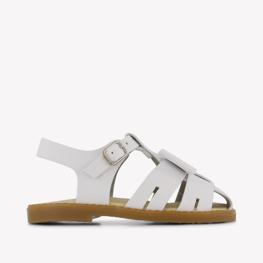 Andanines Girls Sandals in White