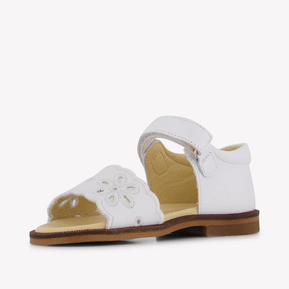 Andanines Meisjes Sandalen In Wit