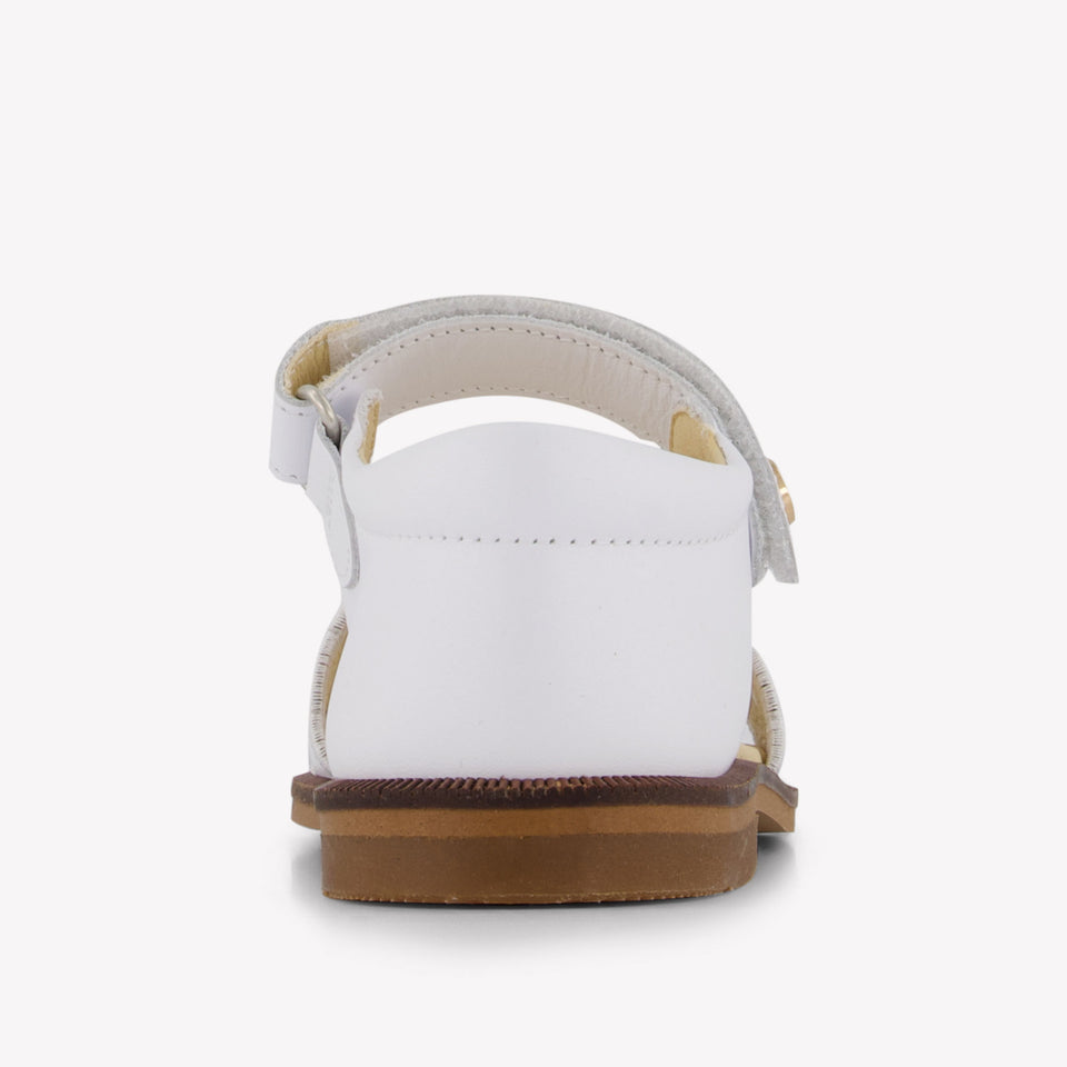 Andanines Meisjes Sandalen In Wit