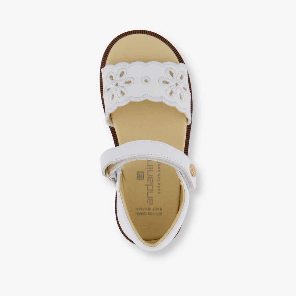 Andanines Meisjes Sandalen In Wit