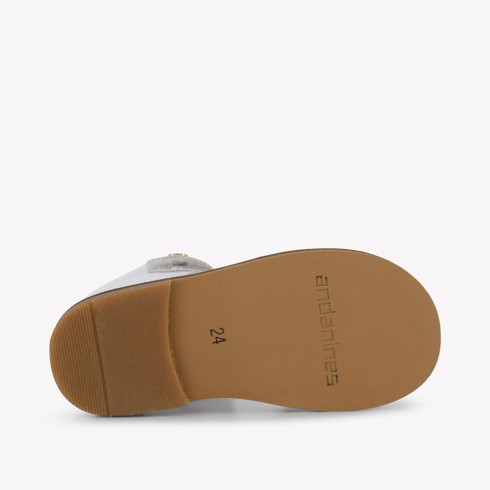 Andanines Meisjes Sandalen In Wit