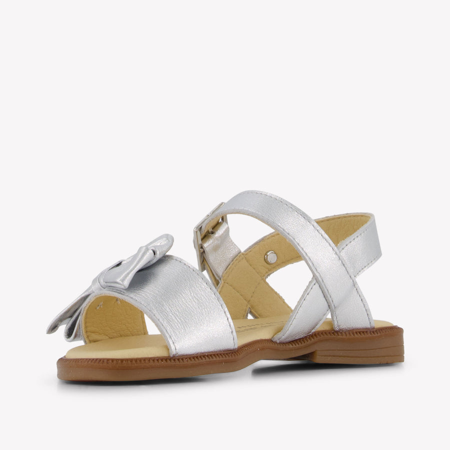 Andanines Girls Sandals In Silver