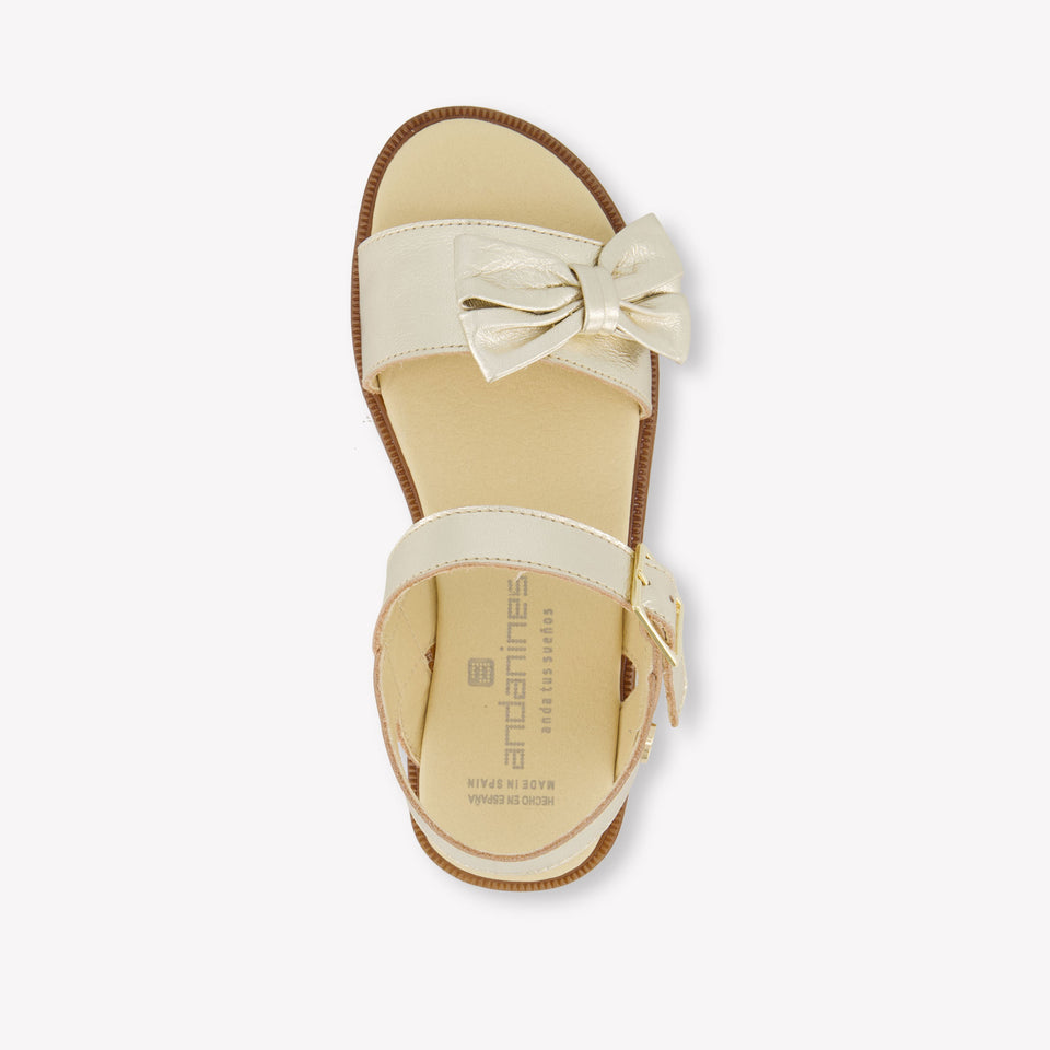 Andanines Meisjes Sandalen In Goud