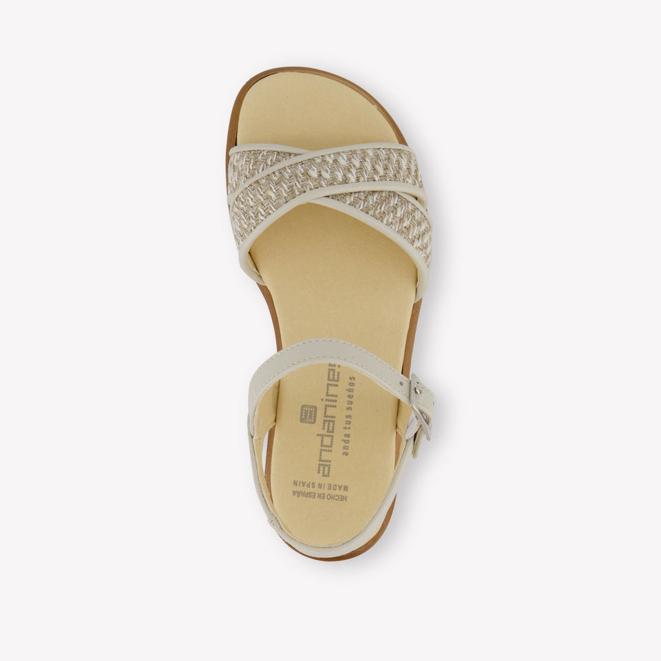 Andanines Meisjes Sandalen In Beige