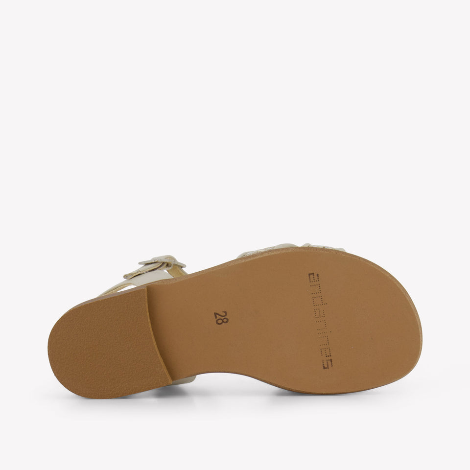Andanines Meisjes Sandalen In Beige