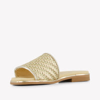 Andanines Girls Flipflops In Gold