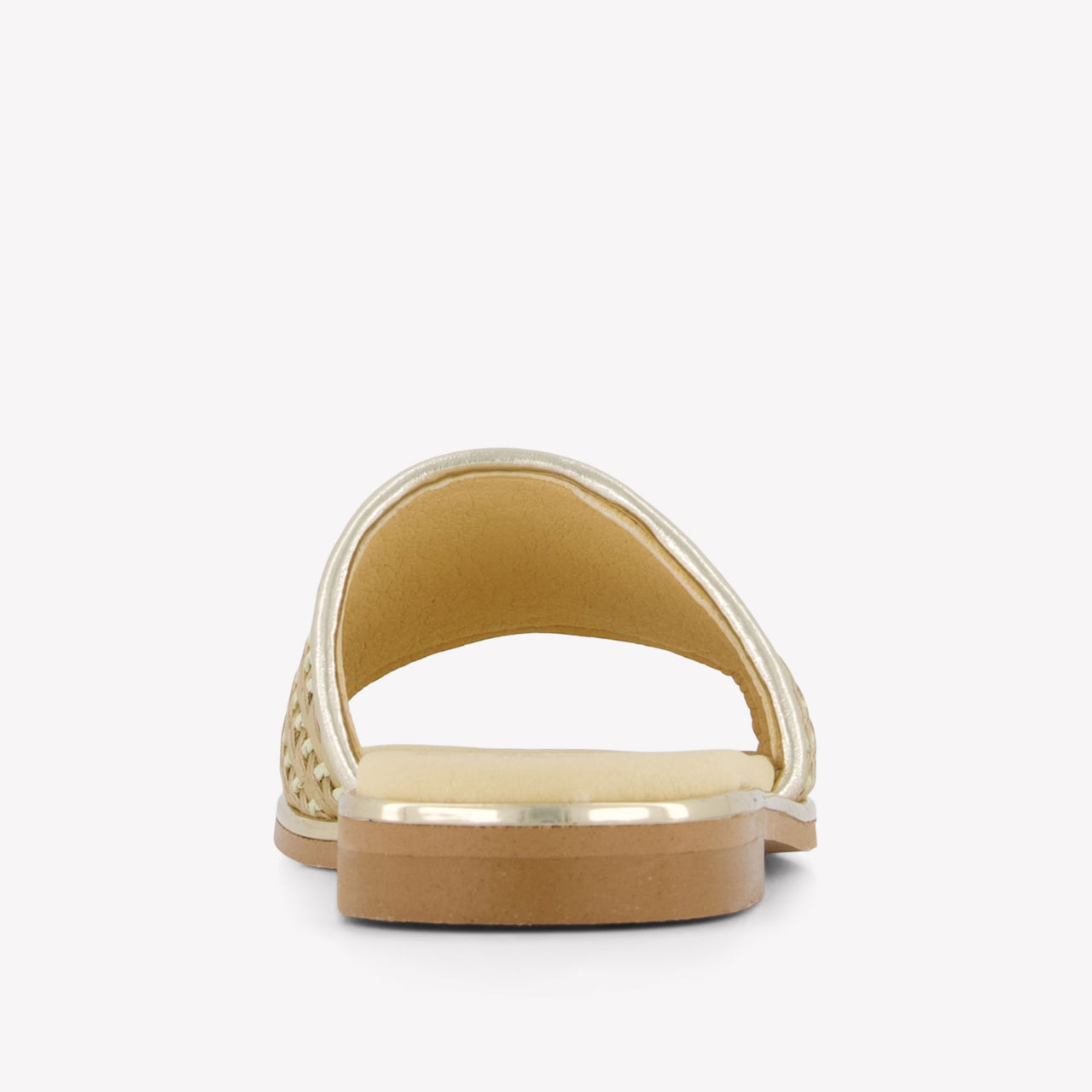 Andanines Girls Flipflops In Gold