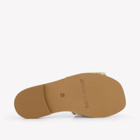 Andanines Girls Flipflops In Gold