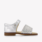 Andanines Girls Sandals In Silver