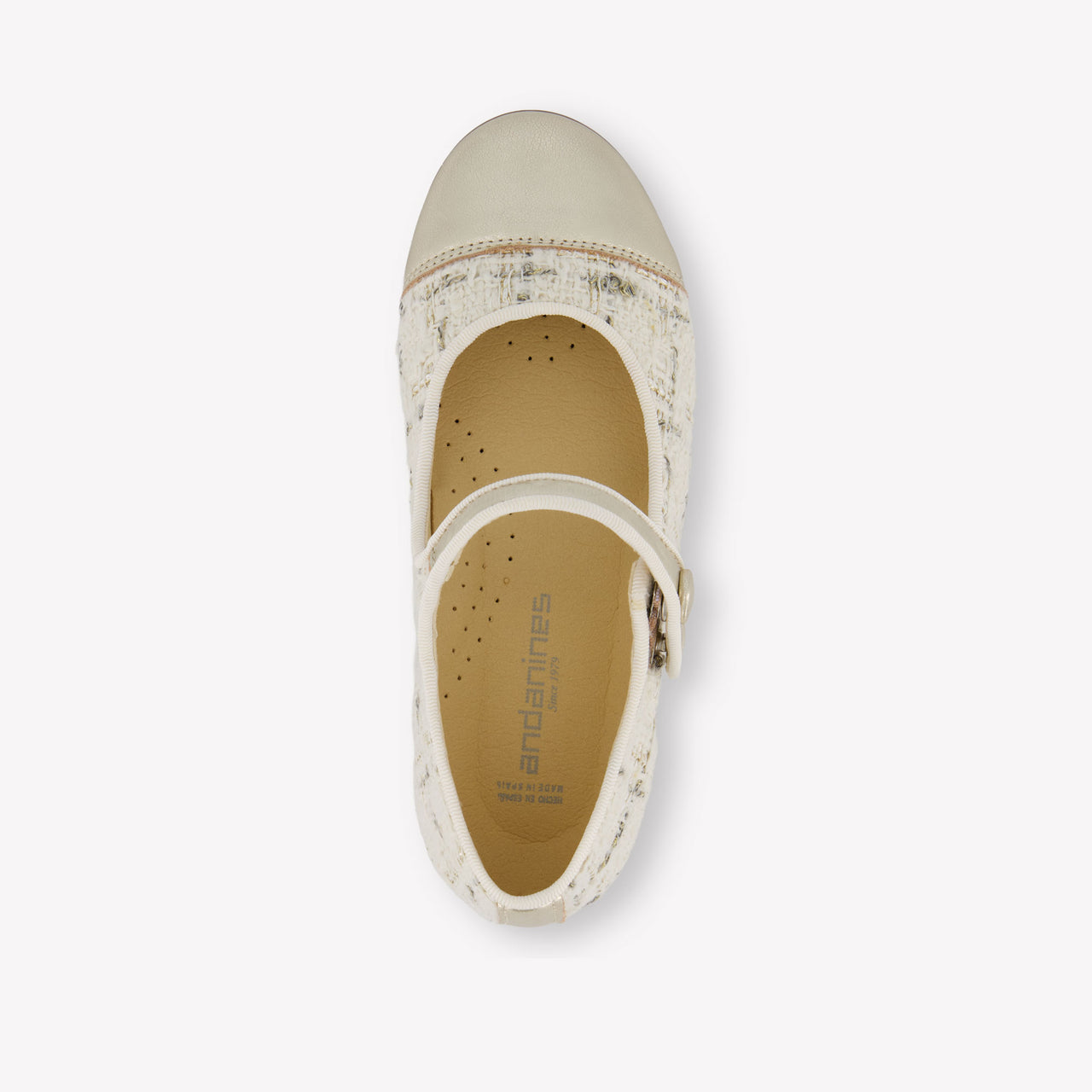 Andanines Girls Shoes In Gold