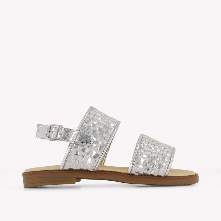 Andanines Girls Sandals in Silver