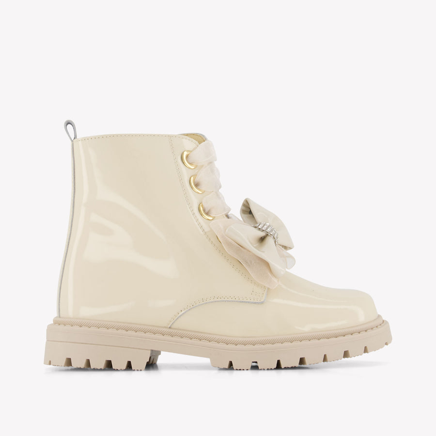 Andanines Girls Boots in Beige