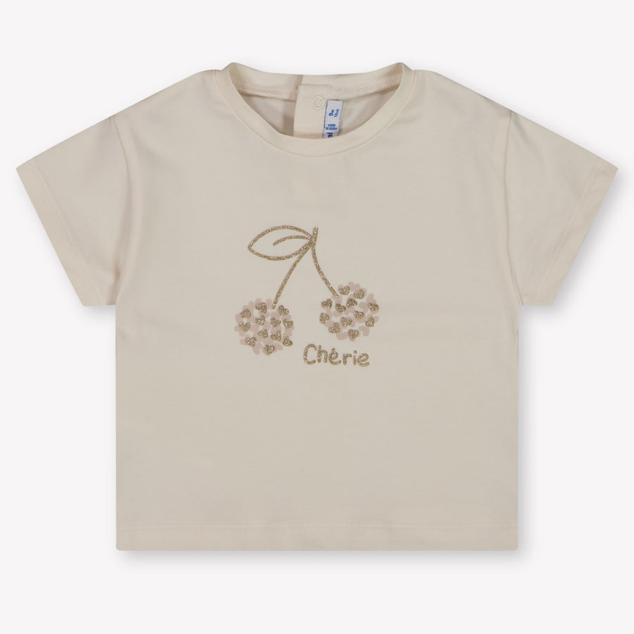 Mayoral Baby Girls T-Shirt In Light Beige