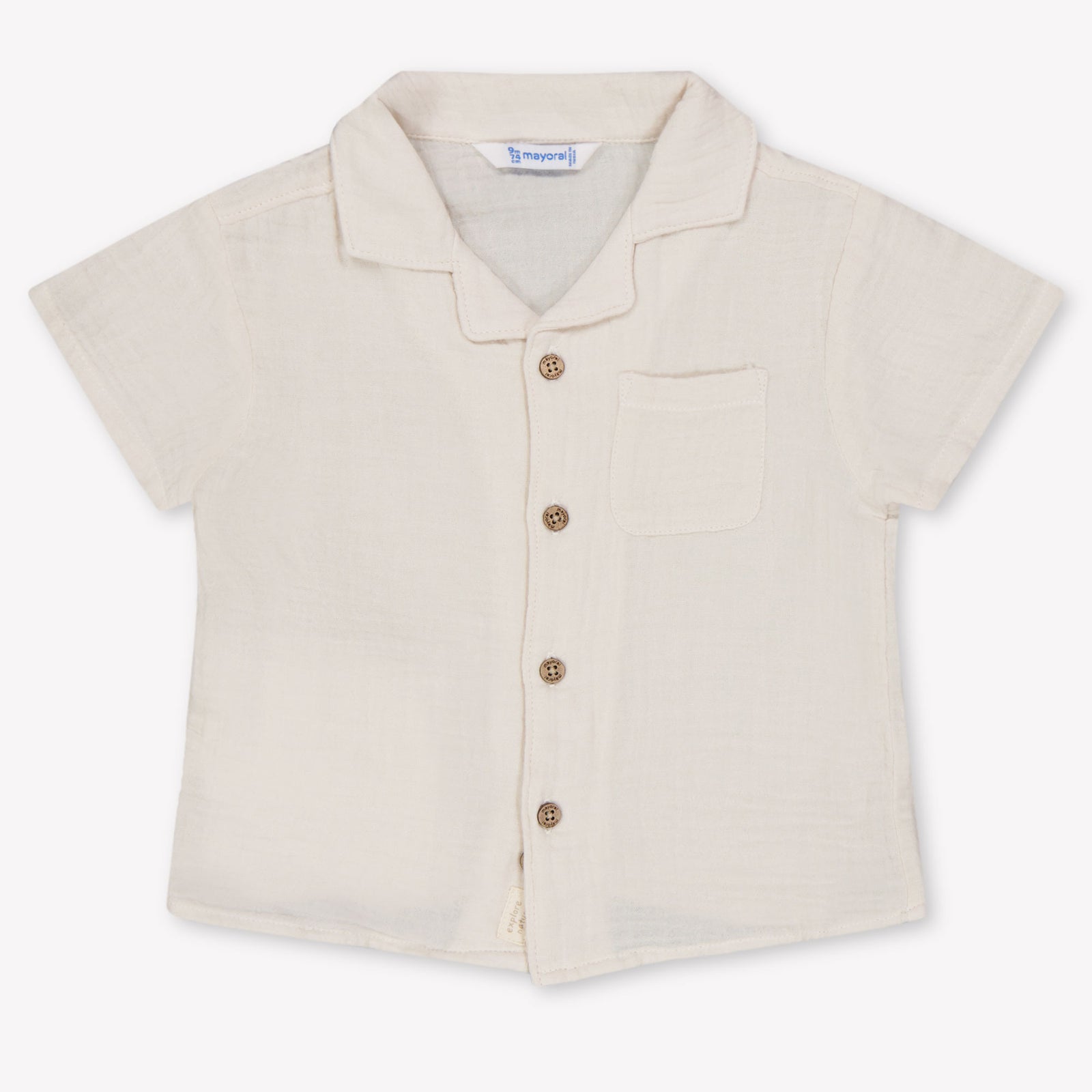 Mayoral Baby Jongens Blouse In Licht Beige