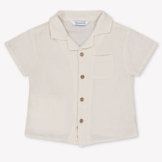 Mayoral Baby Boys Blouse In Light Beige