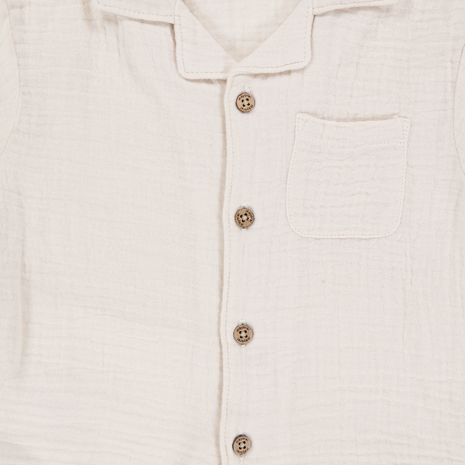 Mayoral Baby Boys Blouse In Light Beige