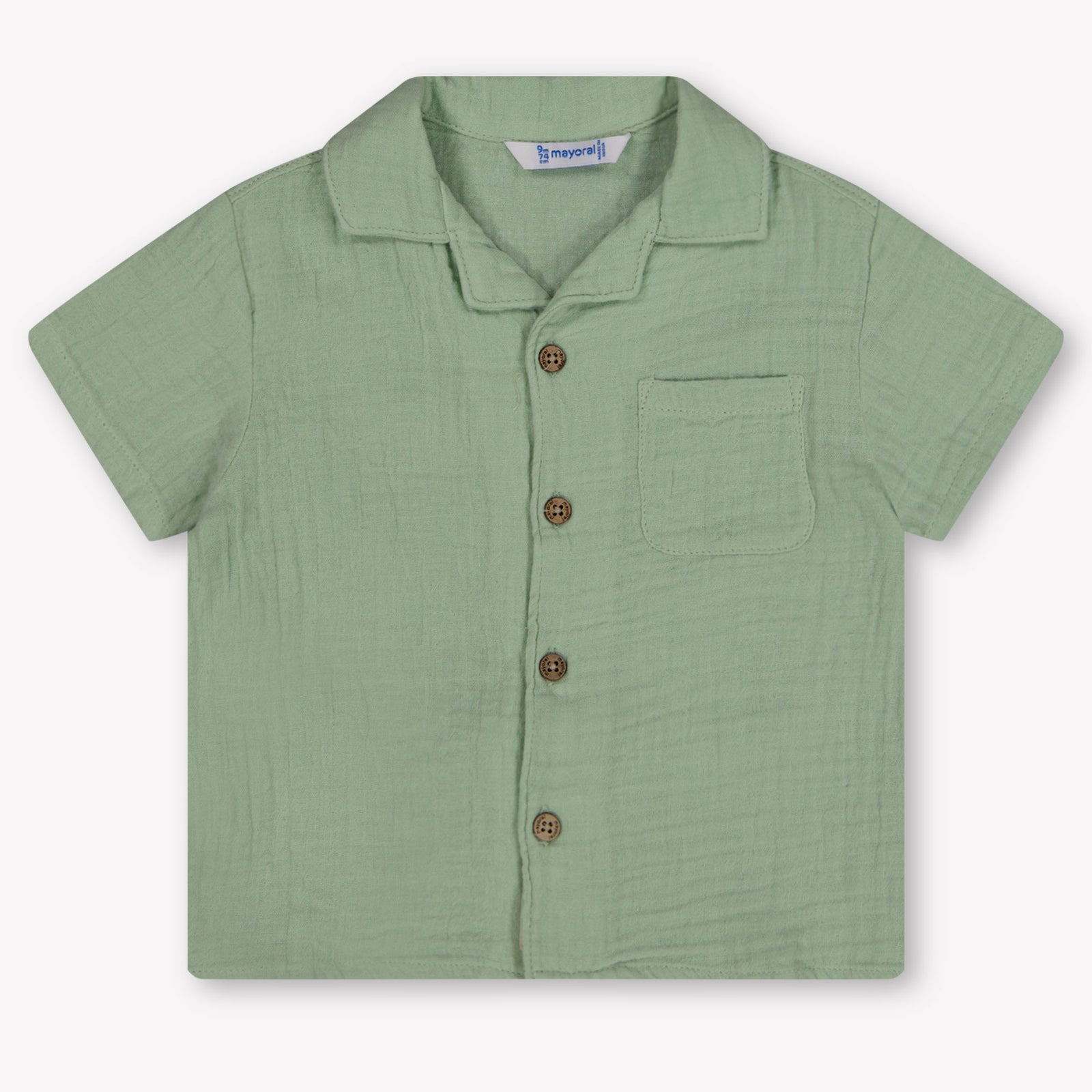 Mayoral Baby Boys Blouse In Light Green