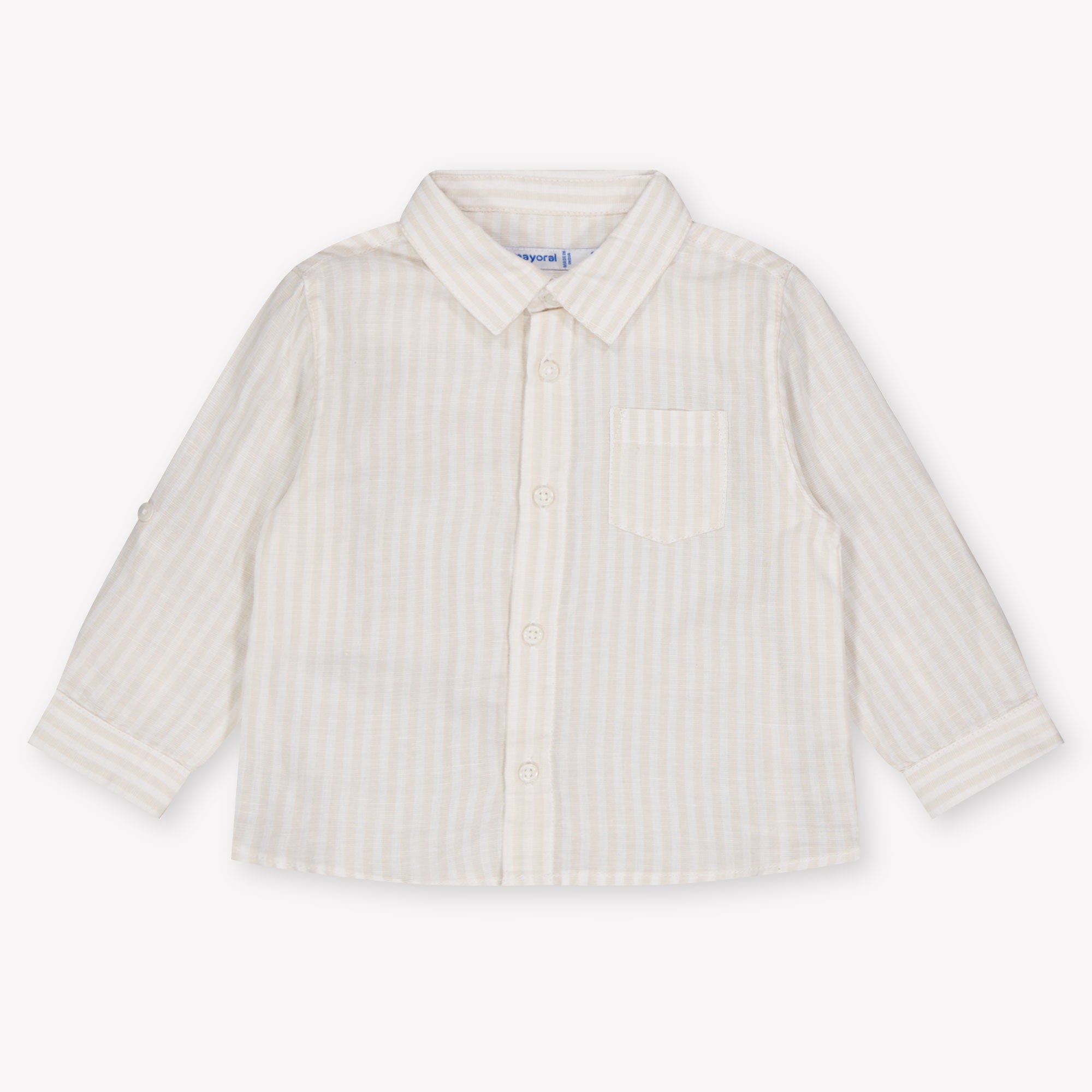Mayoral Baby Boys Blouse In Light Beige