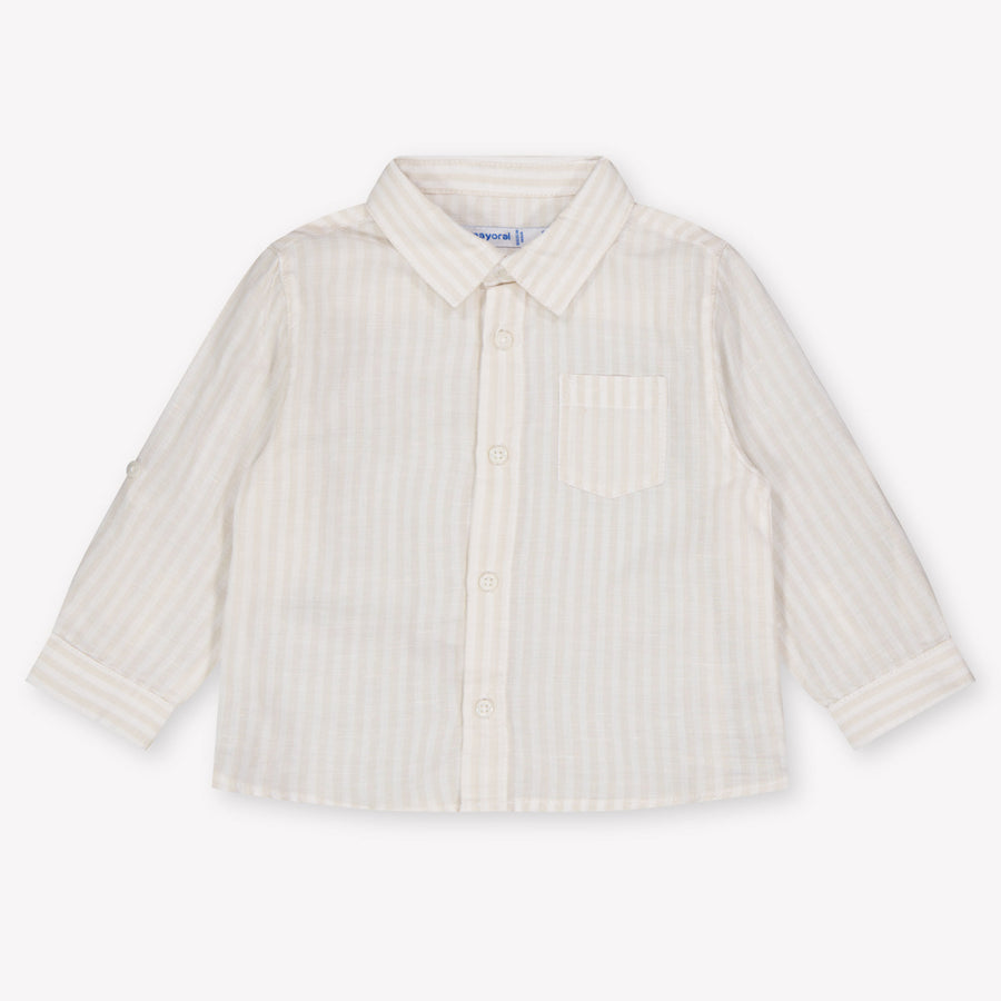 Mayoral Baby Jongens Blouse In Licht Beige