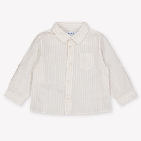 Mayoral Baby Boys Blouse In Light Beige