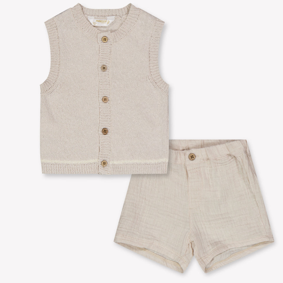 Mayoral Baby Jongens Setje In Beige