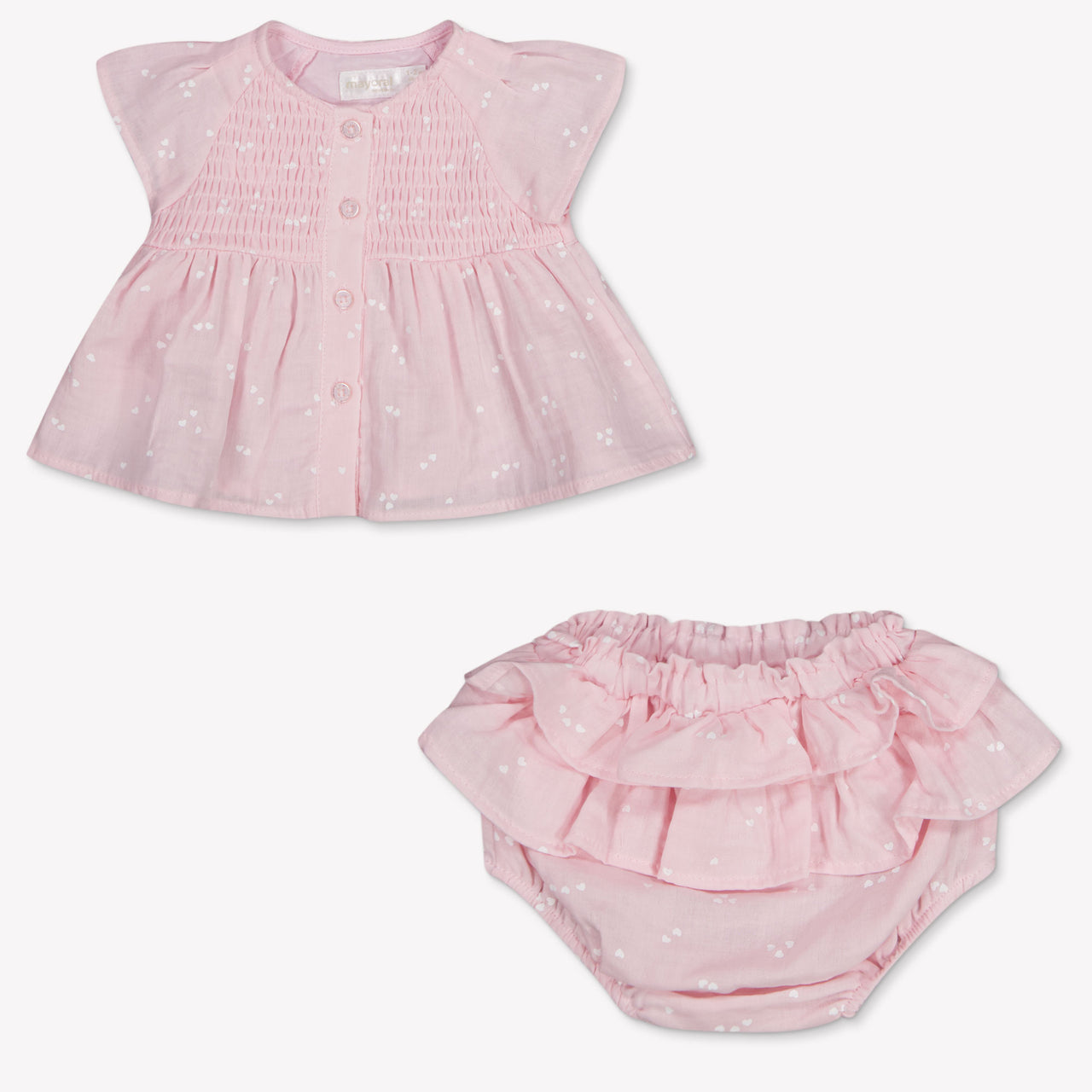 Mayoral Baby Girls Set In Light Pink