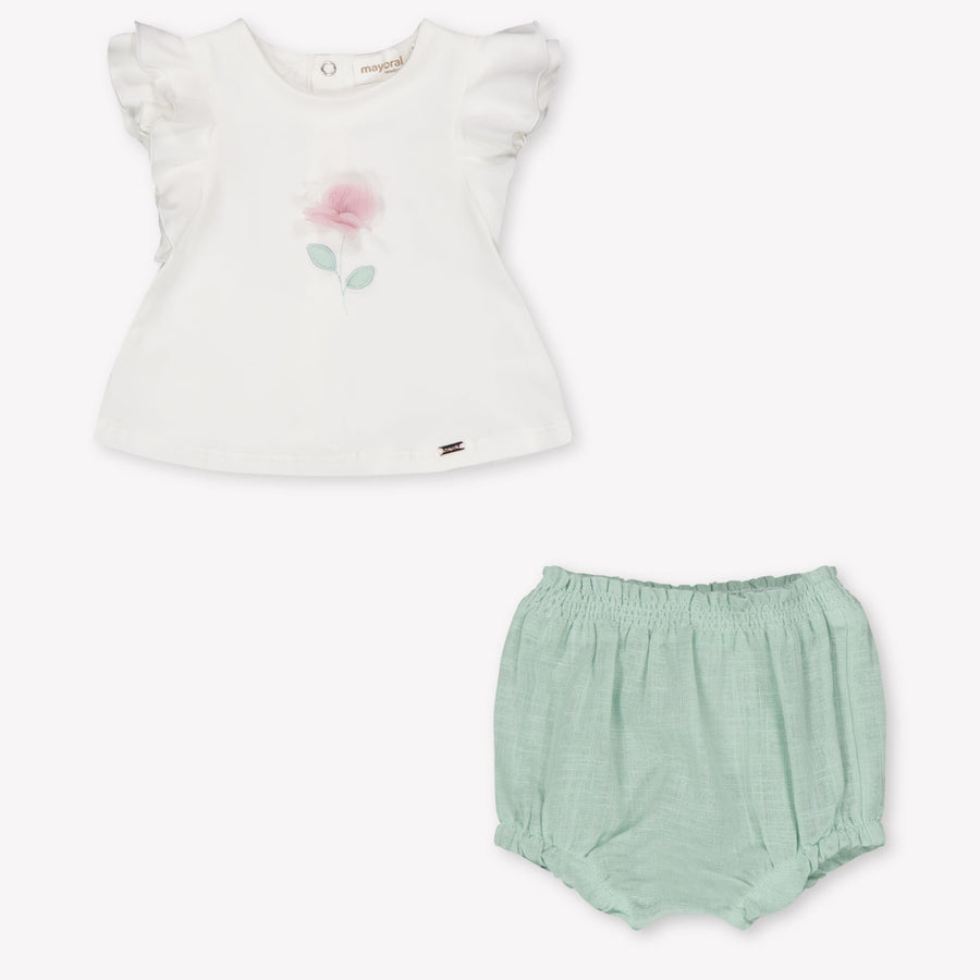 Mayoral Baby Meisjes Setje In Licht Groen