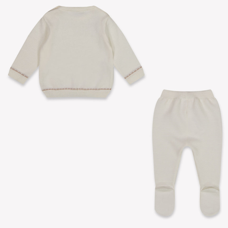 Mayoral Baby Boys Playsuit In OffWhite