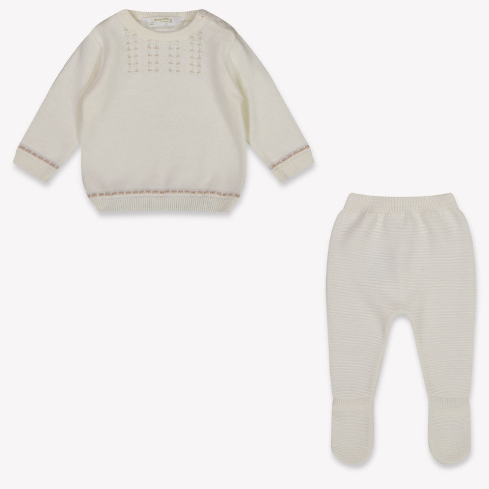 Mayoral Baby Boys Playsuit In OffWhite