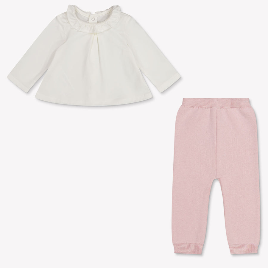Mayoral Baby Girls Set In Light Pink