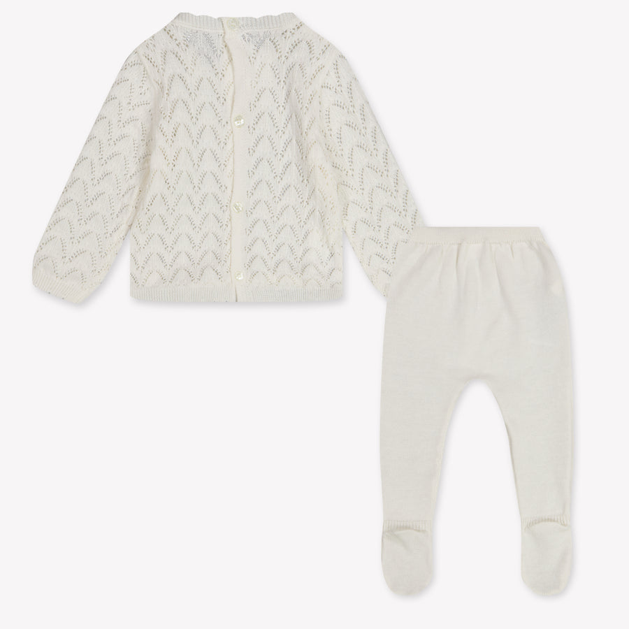 Mayoral Baby Girls Playsuit In OffWhite