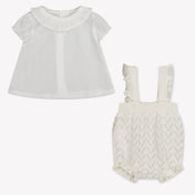 Mayoral Baby Girls Playsuit In OffWhite
