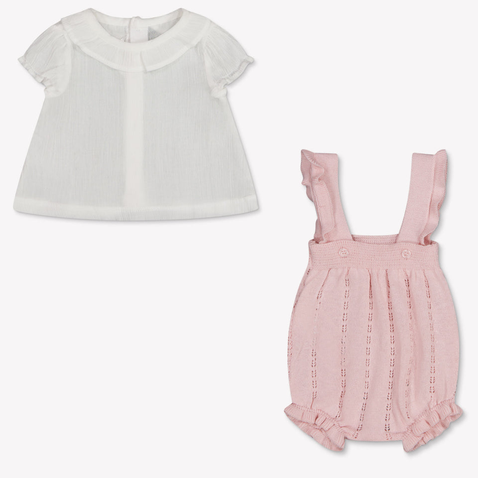 Mayoral Baby Girls Playsuit In Light Pink