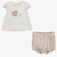 Mayoral Baby Girls Set In Beige