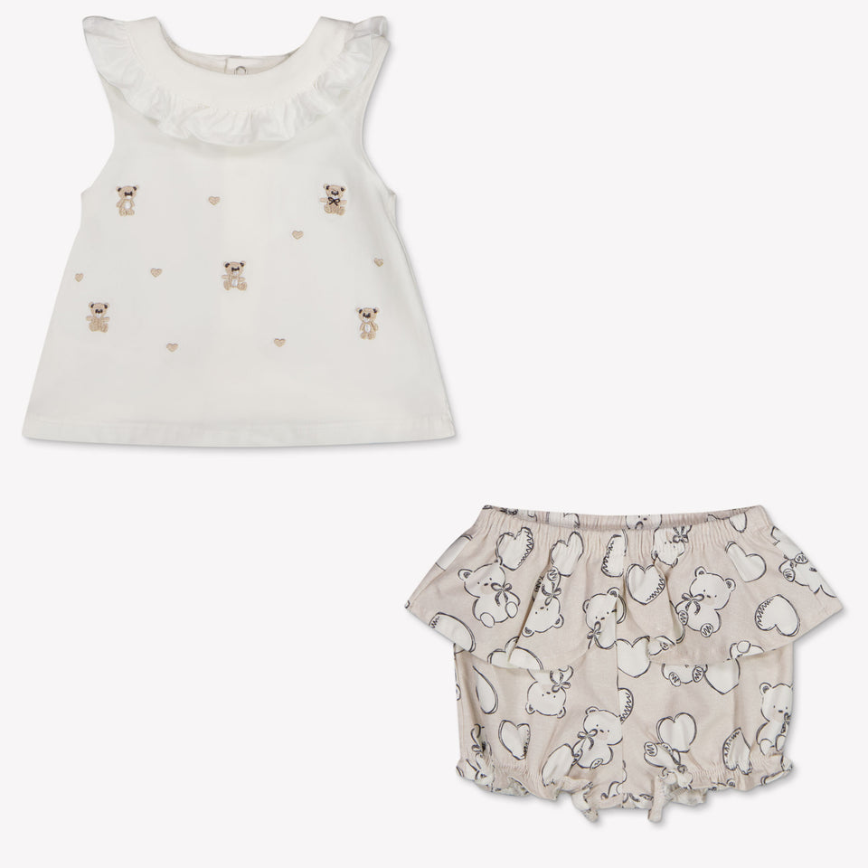Mayoral Baby Girls Set In Beige
