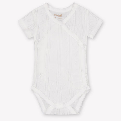 Mayoral Baby Girls Romper In OffWhite