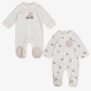 Mayoral Baby Boys Playsuit In OffWhite