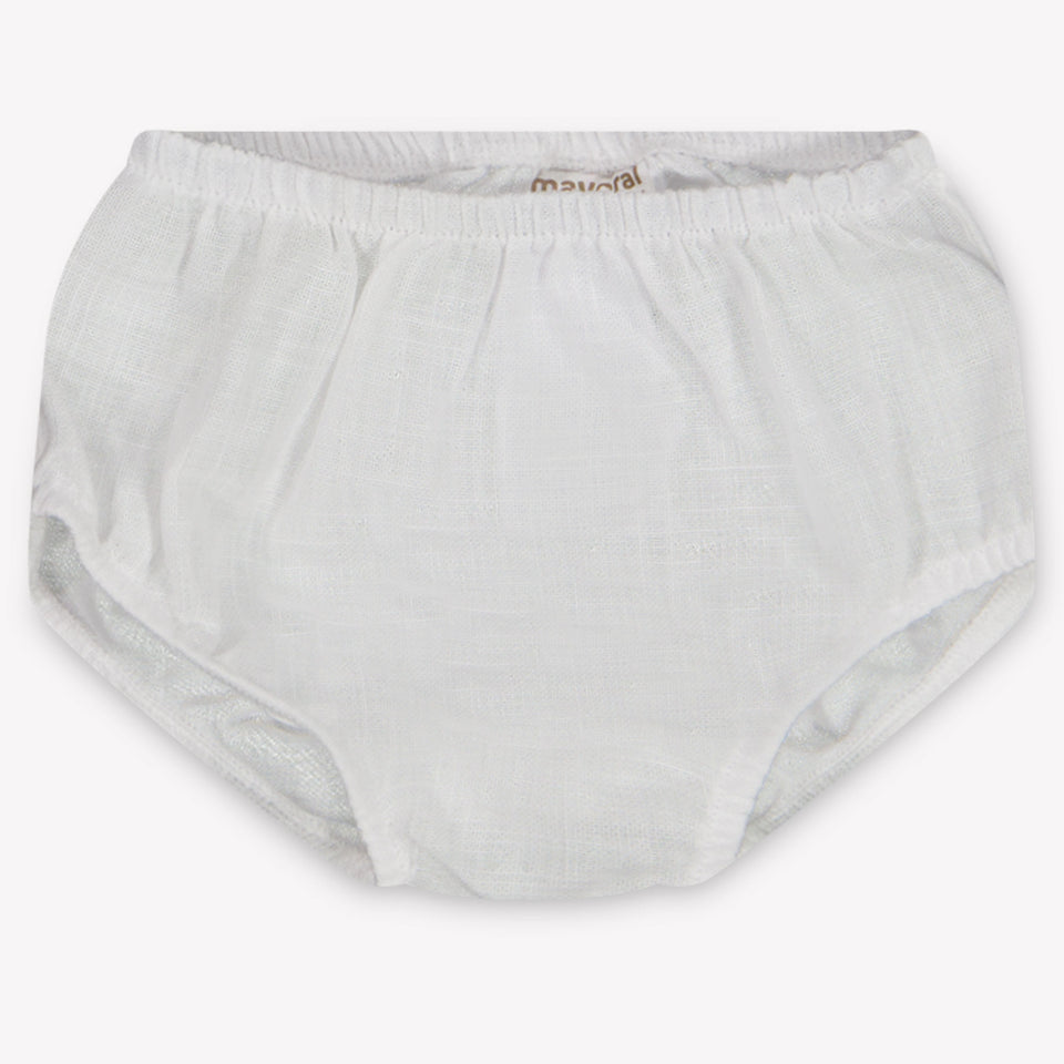 Mayoral Baby Meisjes Jurk In Off White