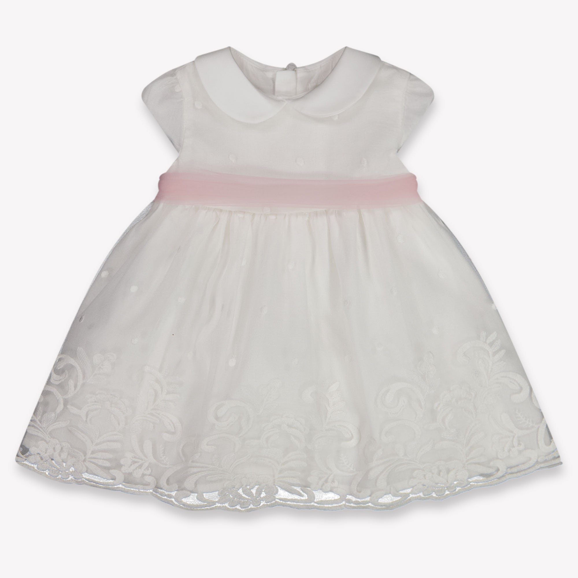 Mayoral Baby Girls Dress In OffWhite