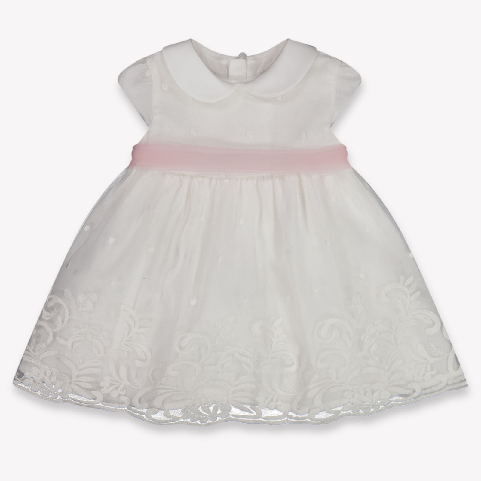 Mayoral Baby Girls Dress In OffWhite