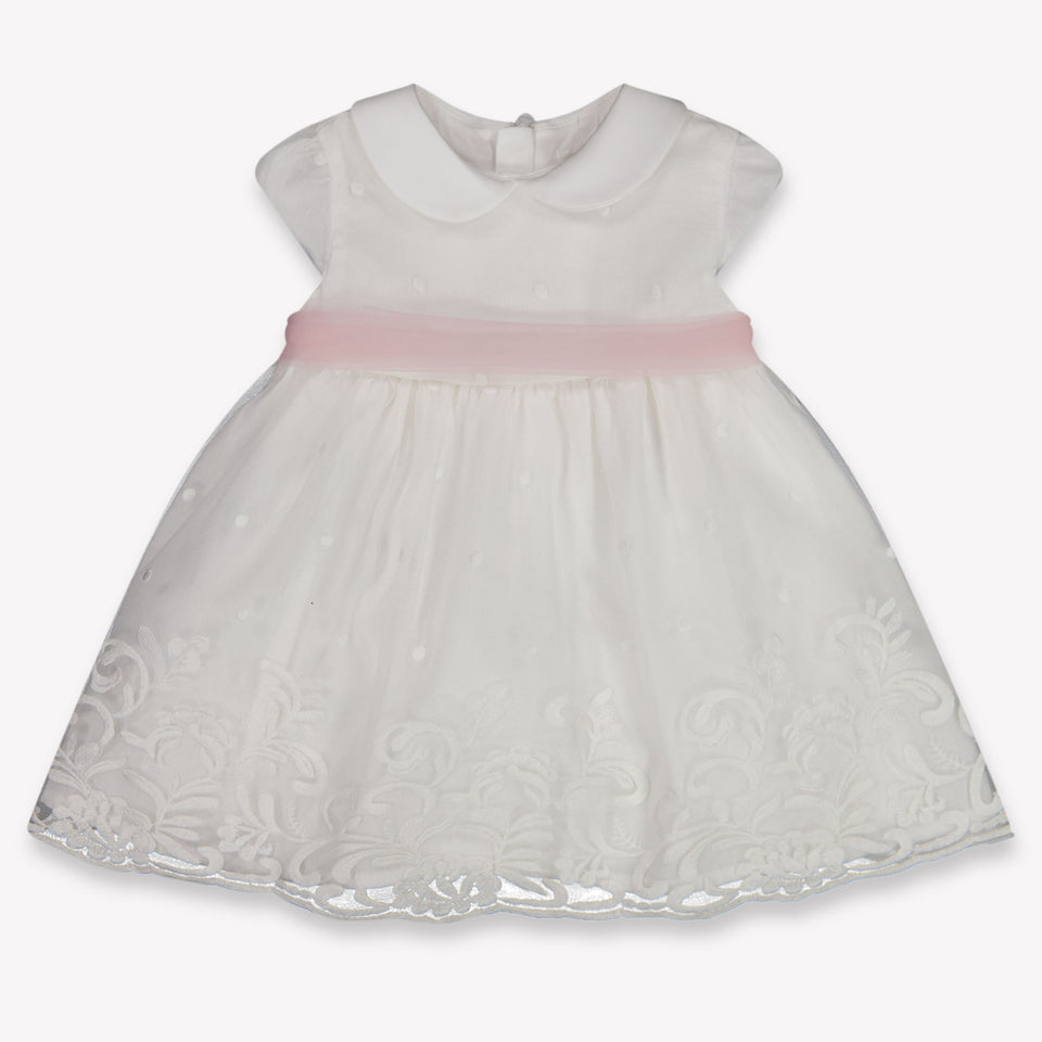 Mayoral Baby Girls Dress In OffWhite