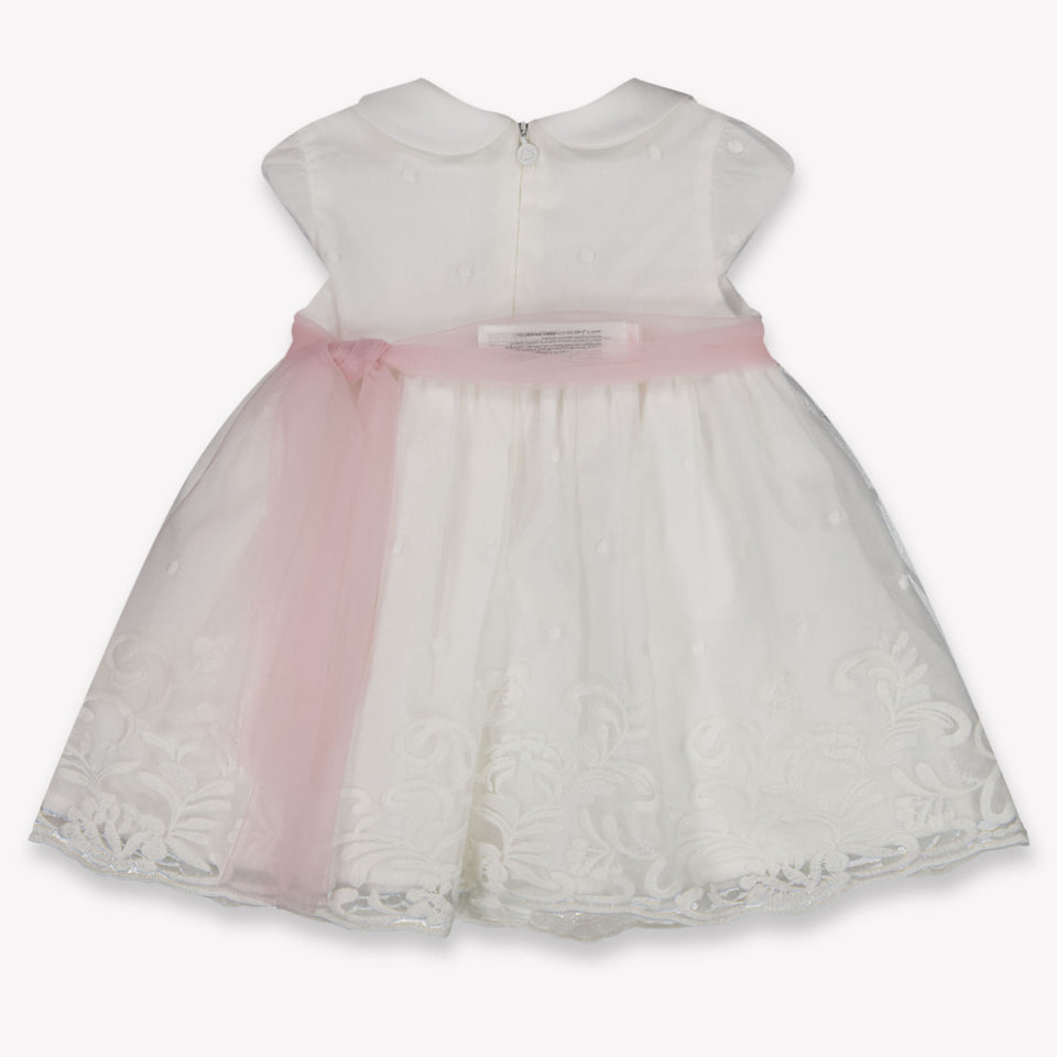 Mayoral Baby Girls Dress In OffWhite