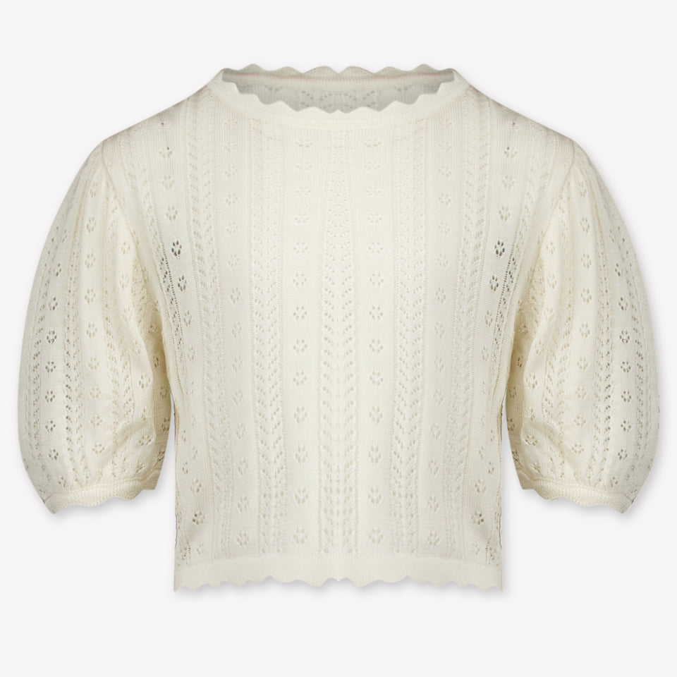 Mayoral Kids Girls T-Shirt In OffWhite
