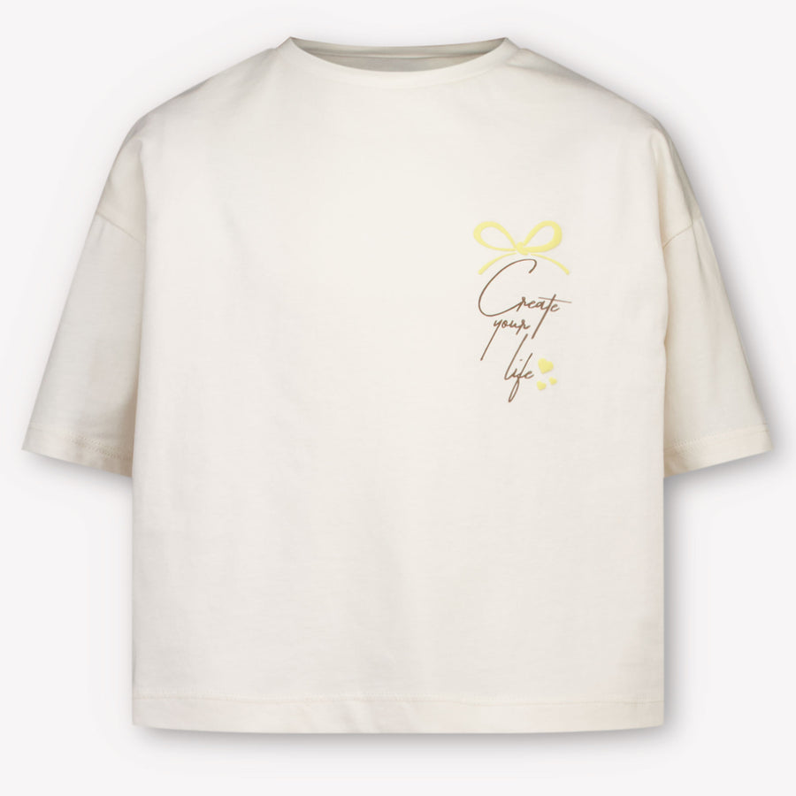 Mayoral Girls T-Shirt in Beige