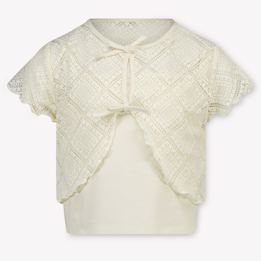 Mayoral Girls Set in Off-White